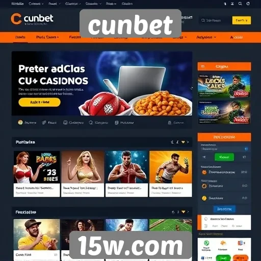 Acessibilidade e interface do site cunbet